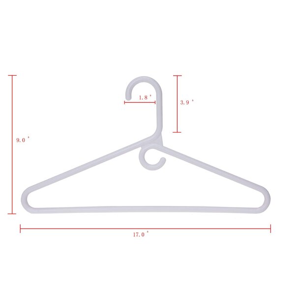 Rebrilliant White Hangers - Super Heavy Duty Plastic Clothes Hanger ...